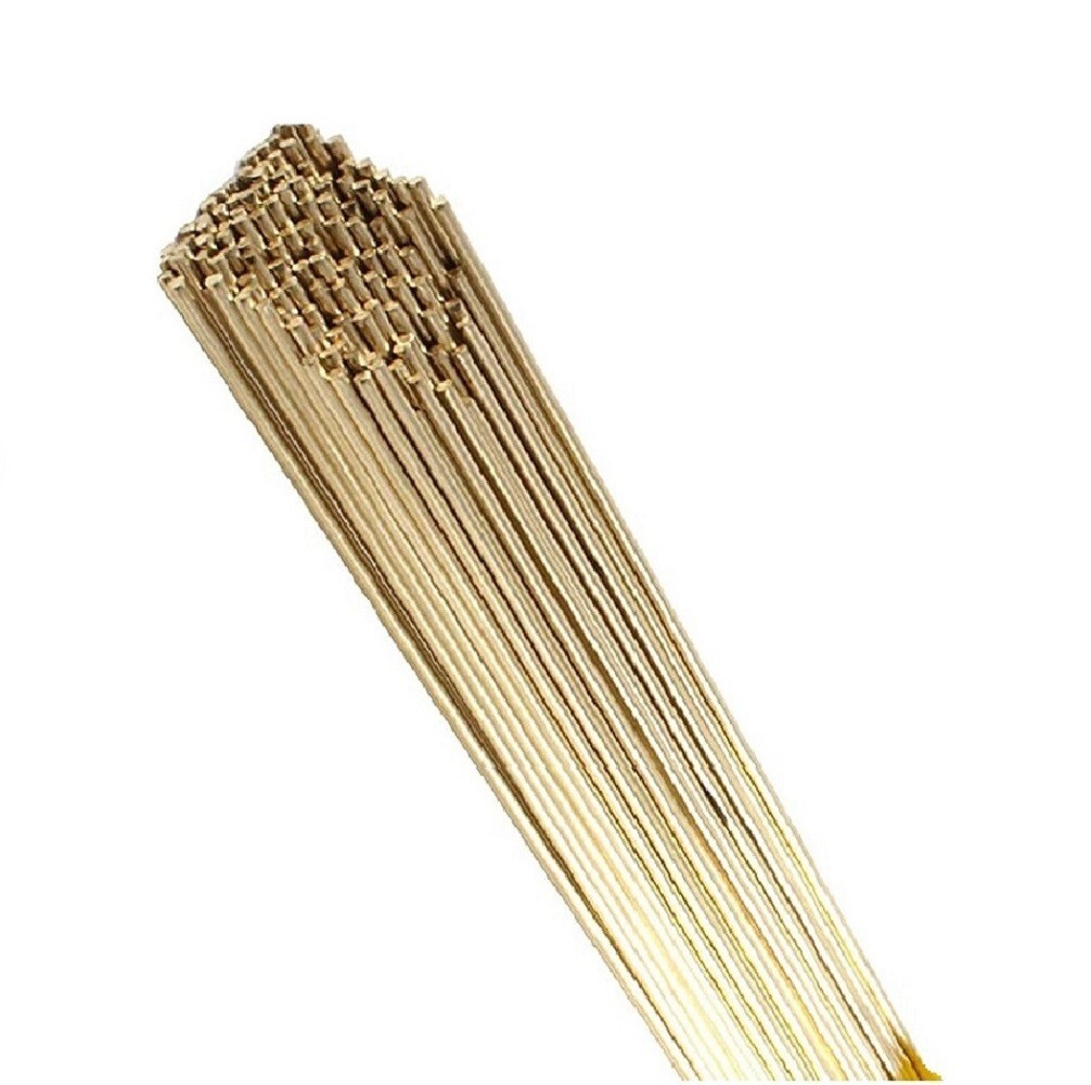 2 lbs Low Fuming Bronze Brazing Rod Bare RBCuZn-C 3/32” X 36″ Bare Brazing Rod