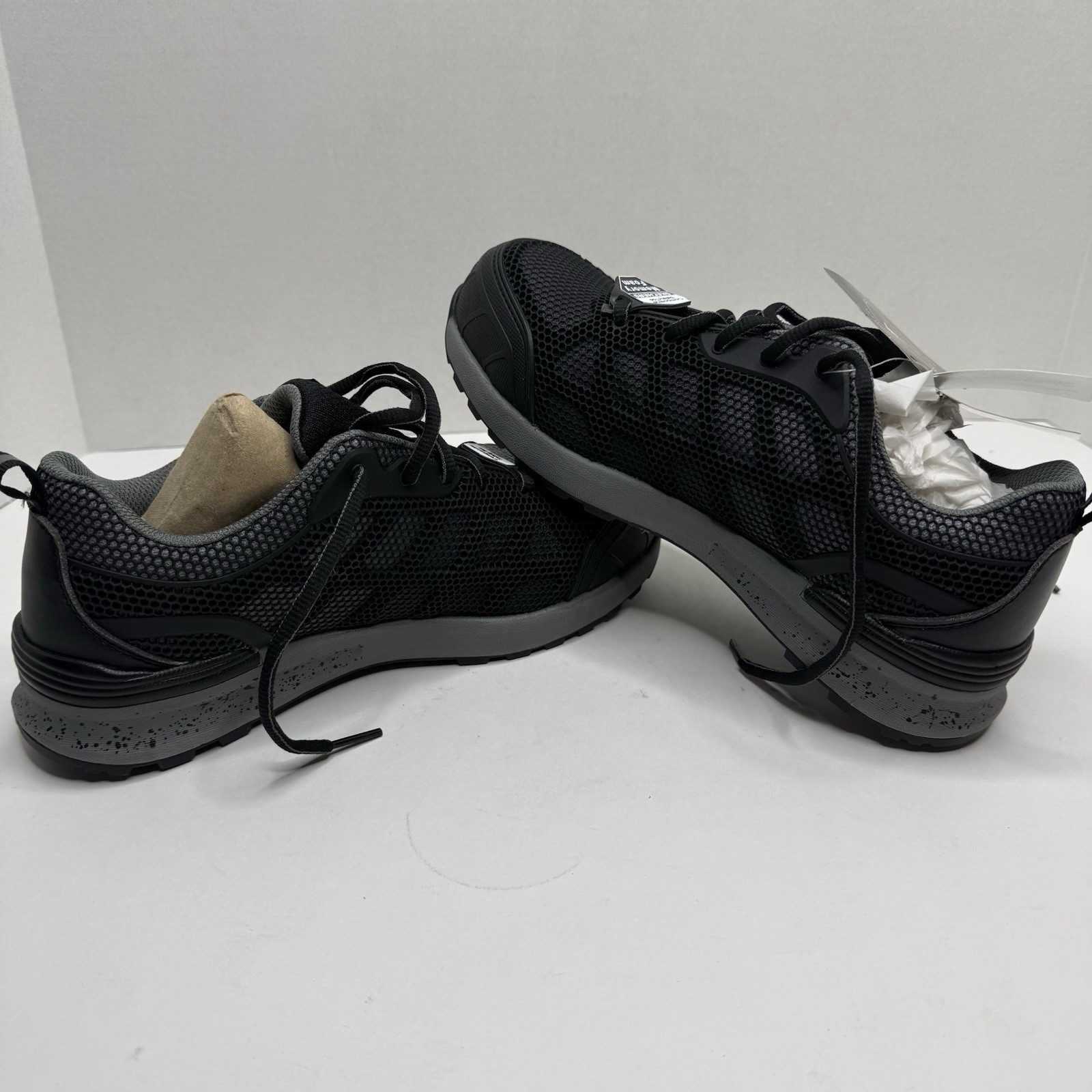 Skechers Work Bulklin Lyndale EH Comp Toe Shoes Women’s 8 Black Gray New