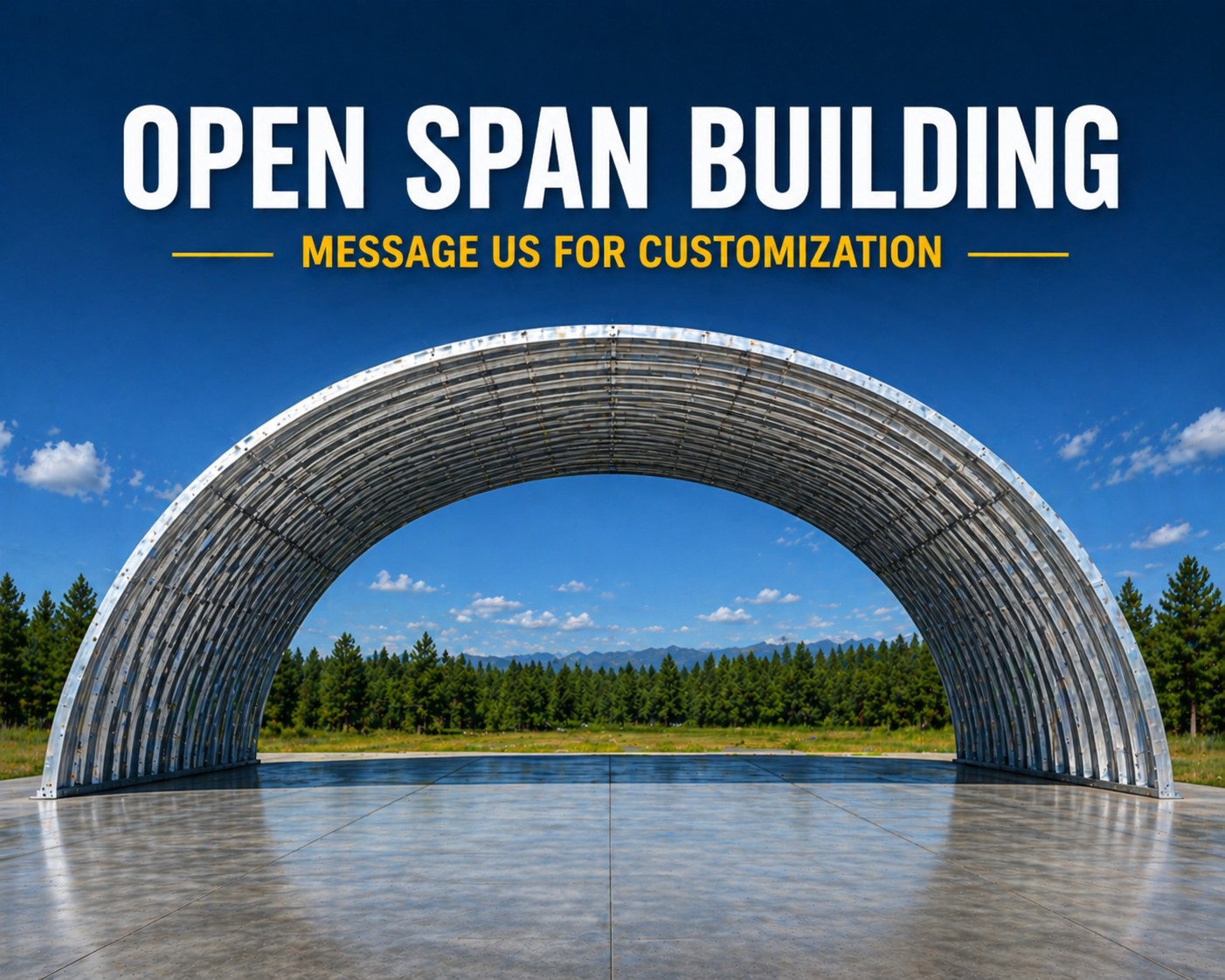 60x60x20 DuroSPAN Steel Quonset Pre-Engineered Building Kit End Walls Included