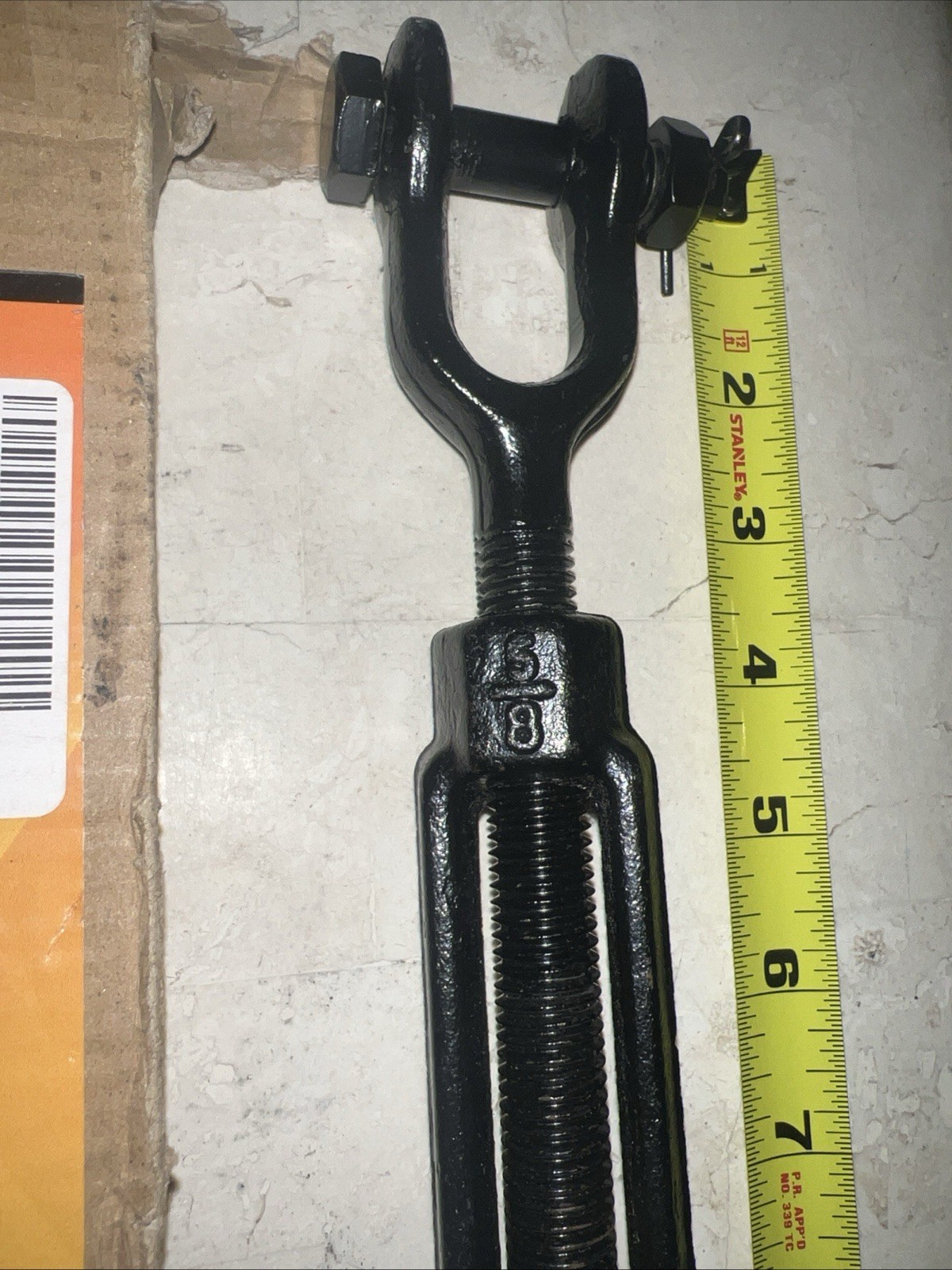 5/8×15″ Heavy Duty Jaw and Jaw Turnbuckle 3500 lbs ALL Weather Resistant