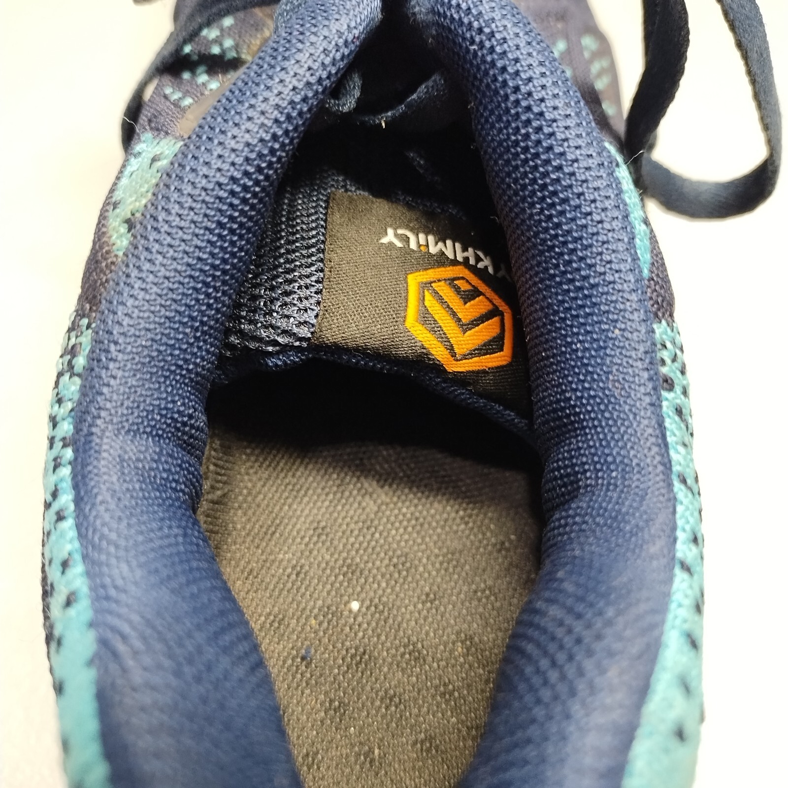 DYKHMILY Safety Work Shoes Womens 9 Navy Steel Toe Breathable Round Toe Lace Up