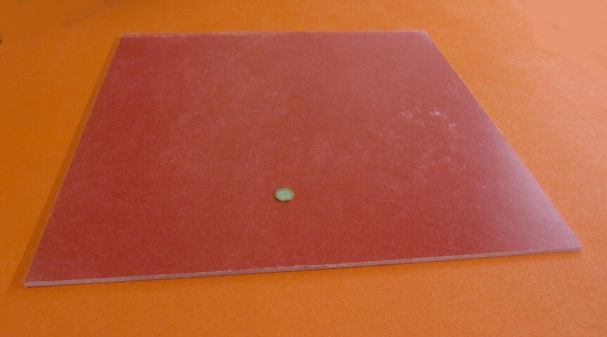 GPO3 Electrical Red Fiberglass Sheet 1/4″ Thick x 24.0″ Wide x 24.0″ Long
