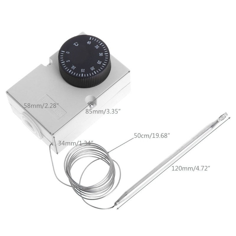 Gauges Meter AC220V 0-40℃ Temperature Switch Capillary Thermostat Controller