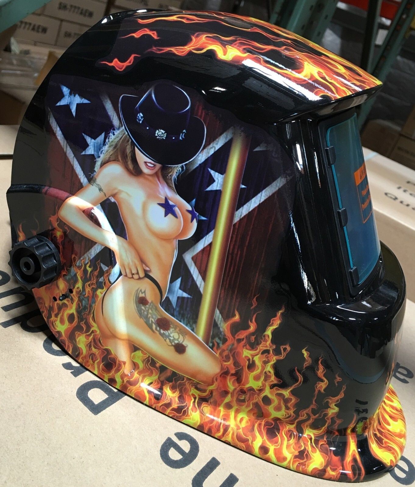 new HG Solar Certified ANSI CE Welding/Grinding Helmet Mask Hood$$ true color