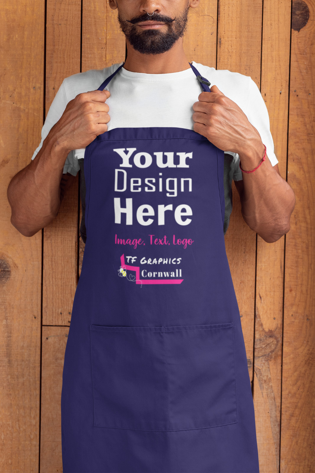 Custom Apron – 6 colours, Baking Cooking Chef Business Gift Corporate KItchen
