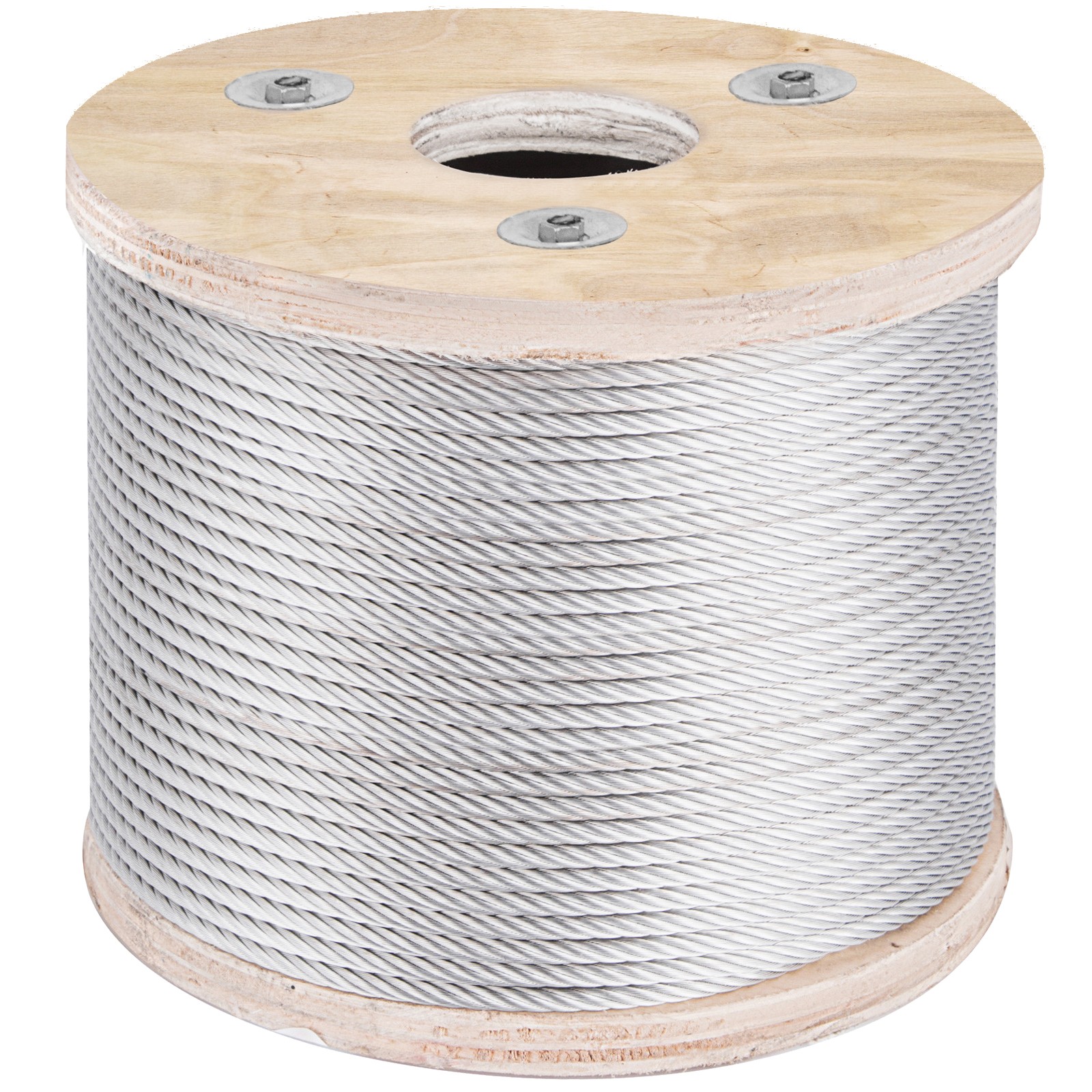 VEVOR T304 3/16″ Stainless Steel Cable Wire Rope 7×19 250FT Railing Kit