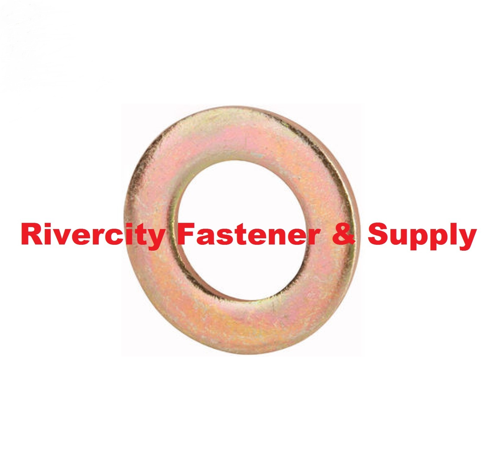 M6 Flat Washers 6mm x 12mm x 1.75mm Steel Yellow Zinc Plated washer