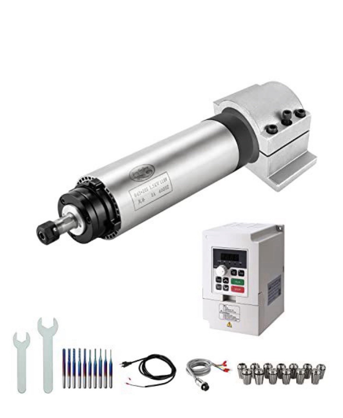 CNC Spindle Motor Kits, 110V 1.5KW Air Cooled Spindle CNC Spindle +110V 1.5KW…