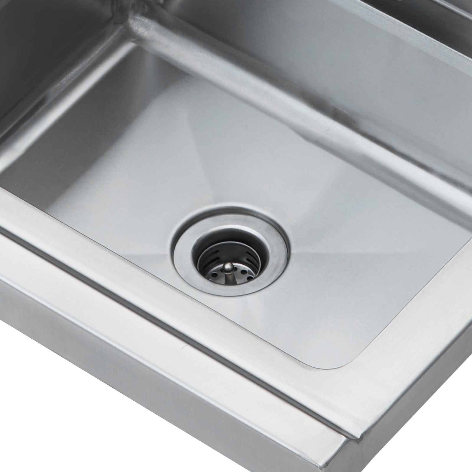 Uimoso 17″x12.8″ Commercial Hand Wash Sink Wall Mount Basin Stainless Steel