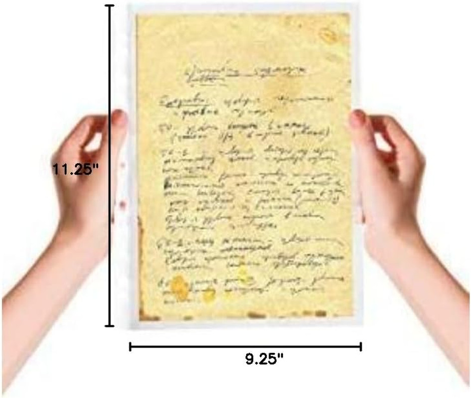 Sheet Protectors 8.5 X 11 Inch Clear Page Protectors Plastic Sleeves Reinforced