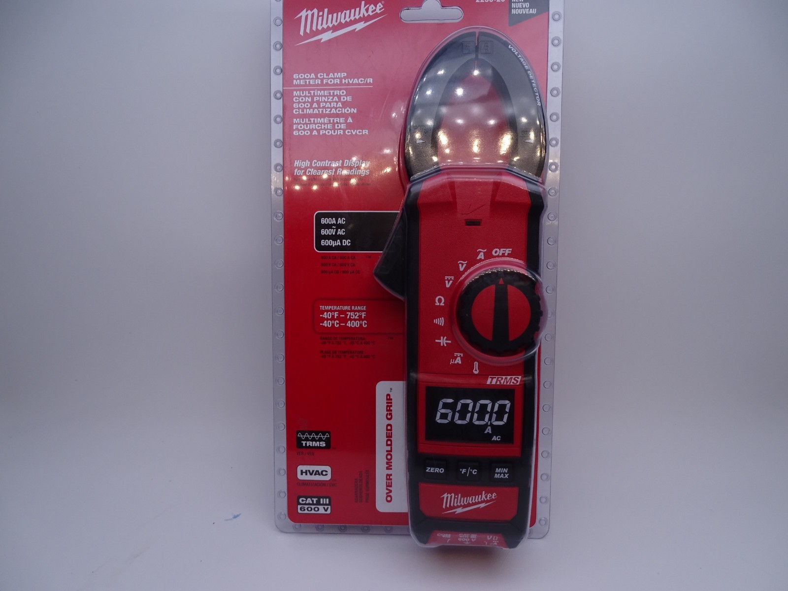 Milwaukee 2236-20 Clamp Meter for HUACIR- Red (18601-Tools)