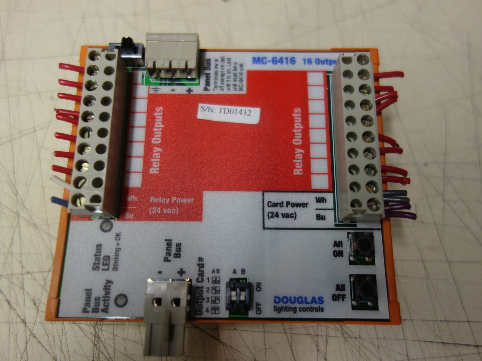 Douglas Lighting Controls MC-6316 16 Output Card