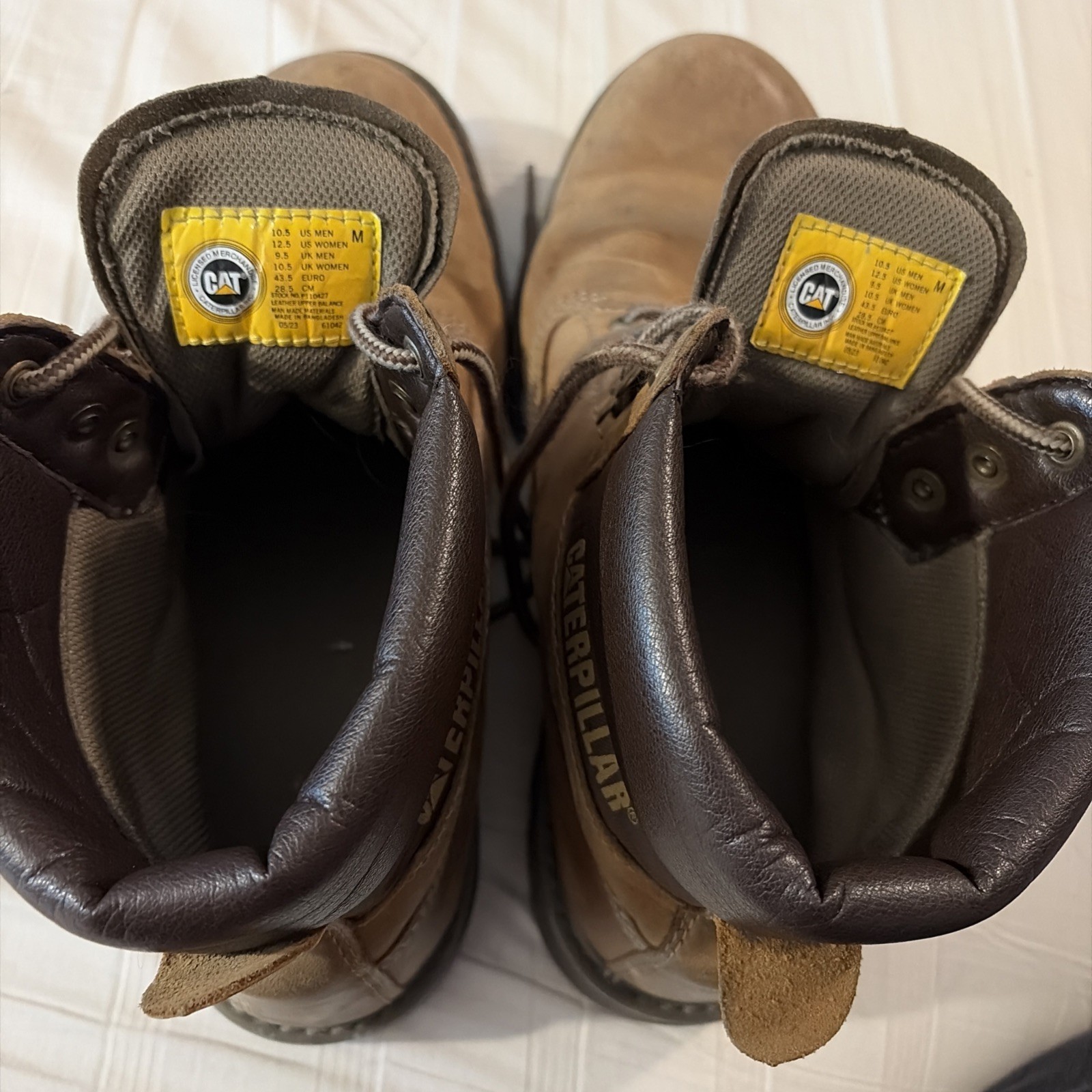Caterpillar Unisex Colorado 2.0 Dark Beige Leather Work Boots P110427