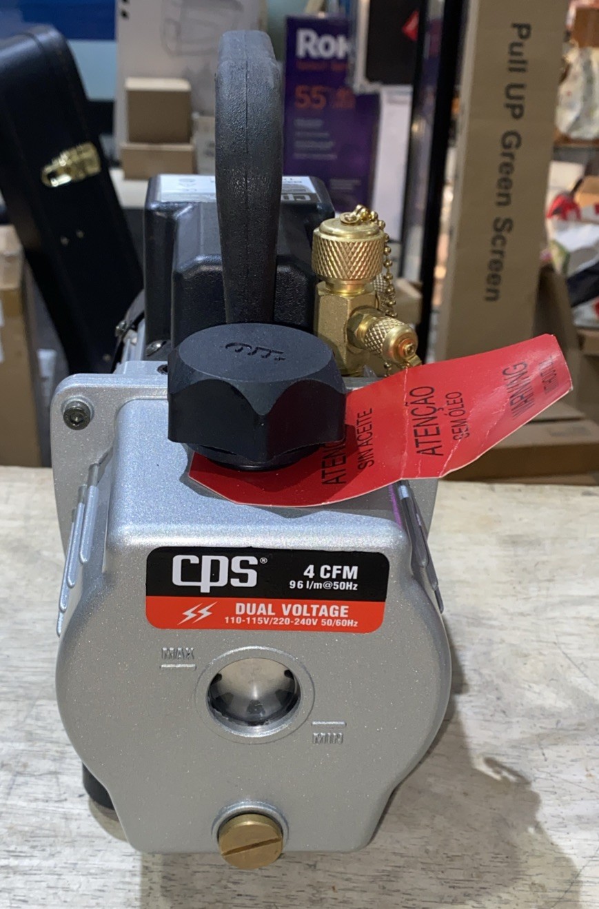CPS VP4S – Pro Set Single Stage Vacuum Pump, 4 CFM