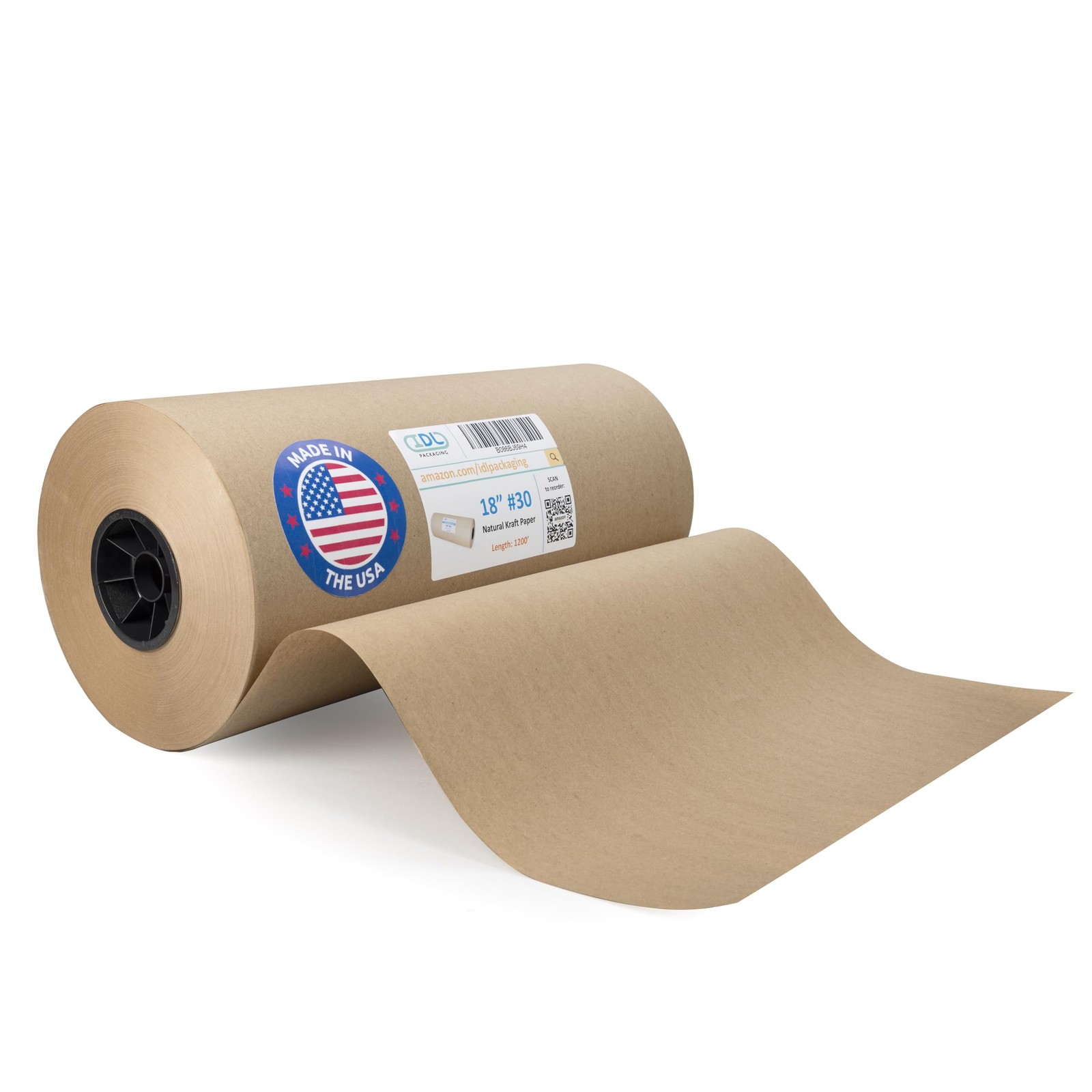Kraft Paper Roll Large Brown 18″ x 14400″ (1200 ft) Natural Void Filling Craft