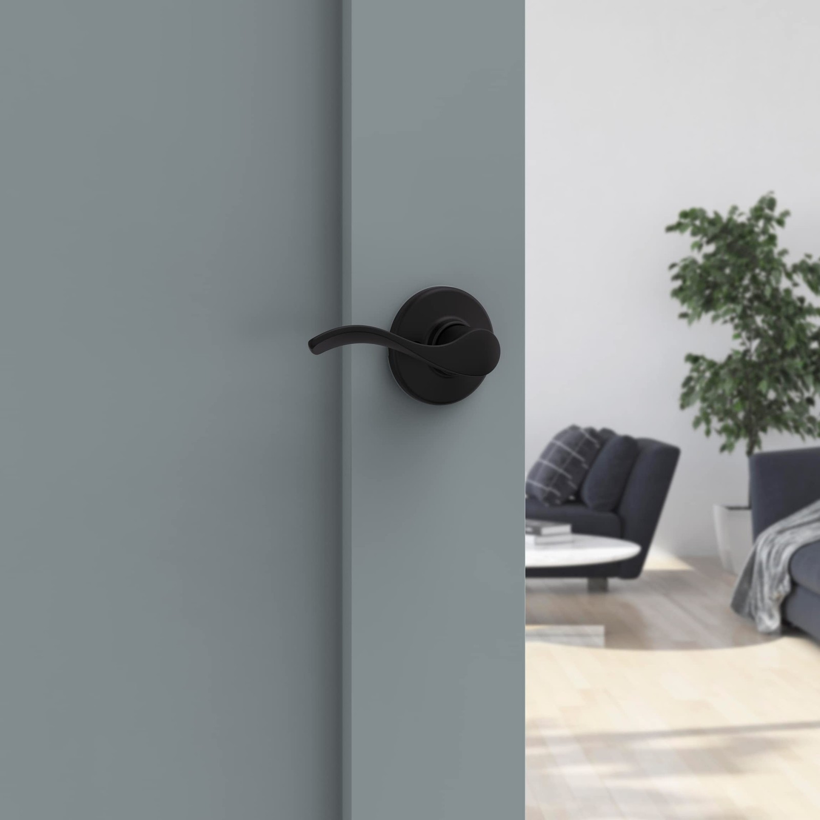 Kwikset Balboa Dummy Door Handle, Single Sided Lever for Closets, French Doub…