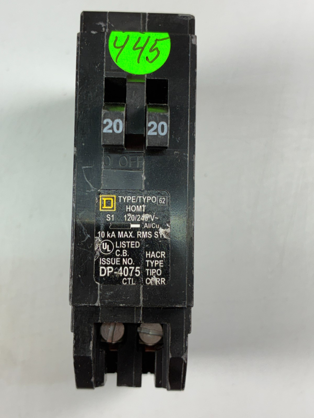 Square-D HOMT2020 Twin Tandem Double (20/20-Amp) 2P 120/240V 60-DAY WARRANTY