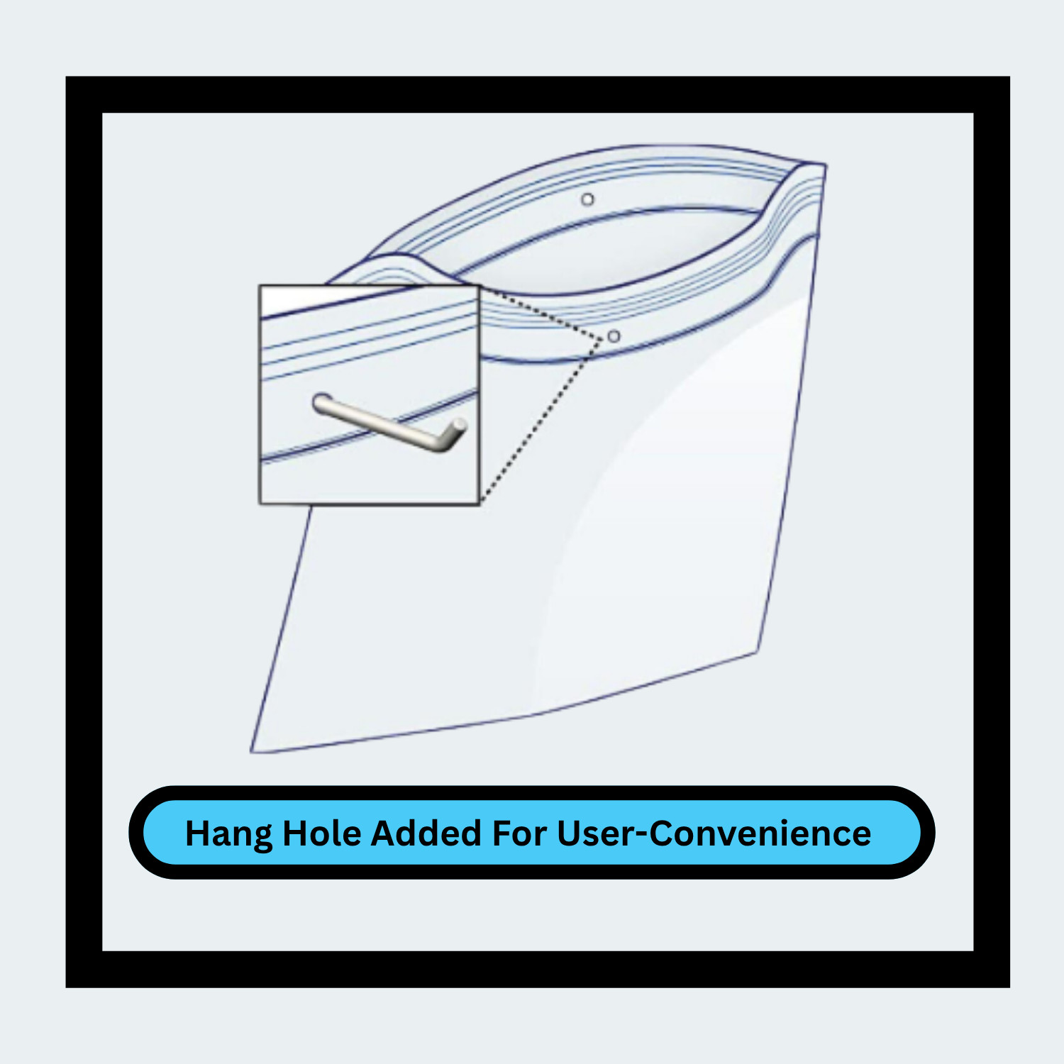 1000 Clear Reclosable Plastic Poly Zipper Bags with Hang Hole 10″ x 12″ 2 Mil