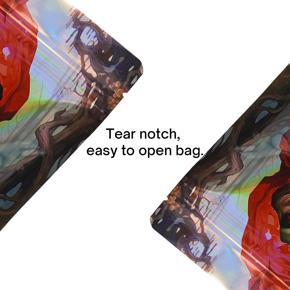 7g/28g Mylar Bag Resealable Mylar Foil Bag | Odor-Proof Storage Pouches | 100pcs