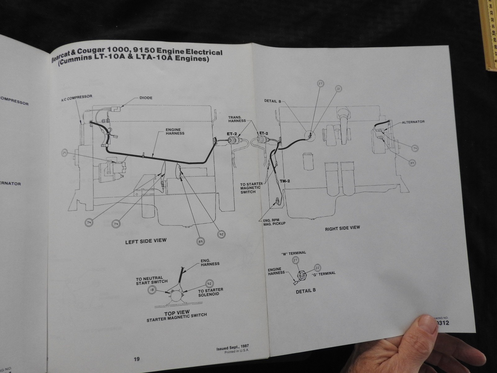 Case IH 9110 9130 STEIGER TRACTOR 1000 Panther Puma Wildcat Service Manual 1987