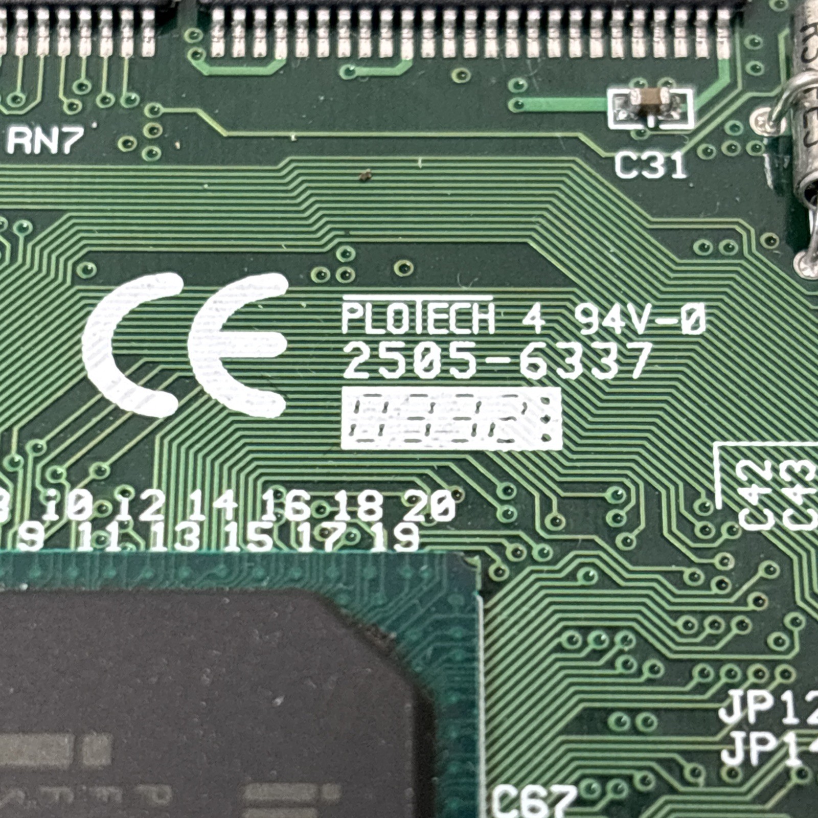 Platine Plotech 2505-6337 with processor and memory