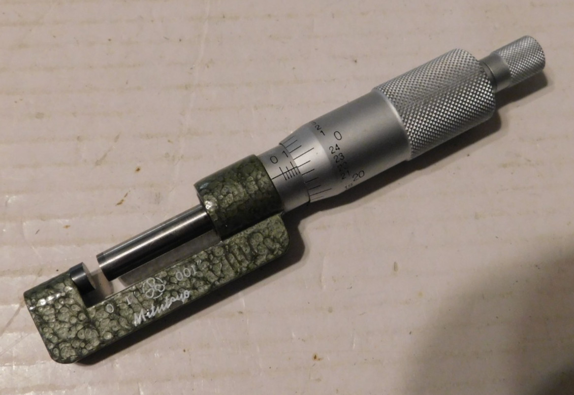 Mitutoyo 0-1″ Hub Micrometer Japan No. 147-351
