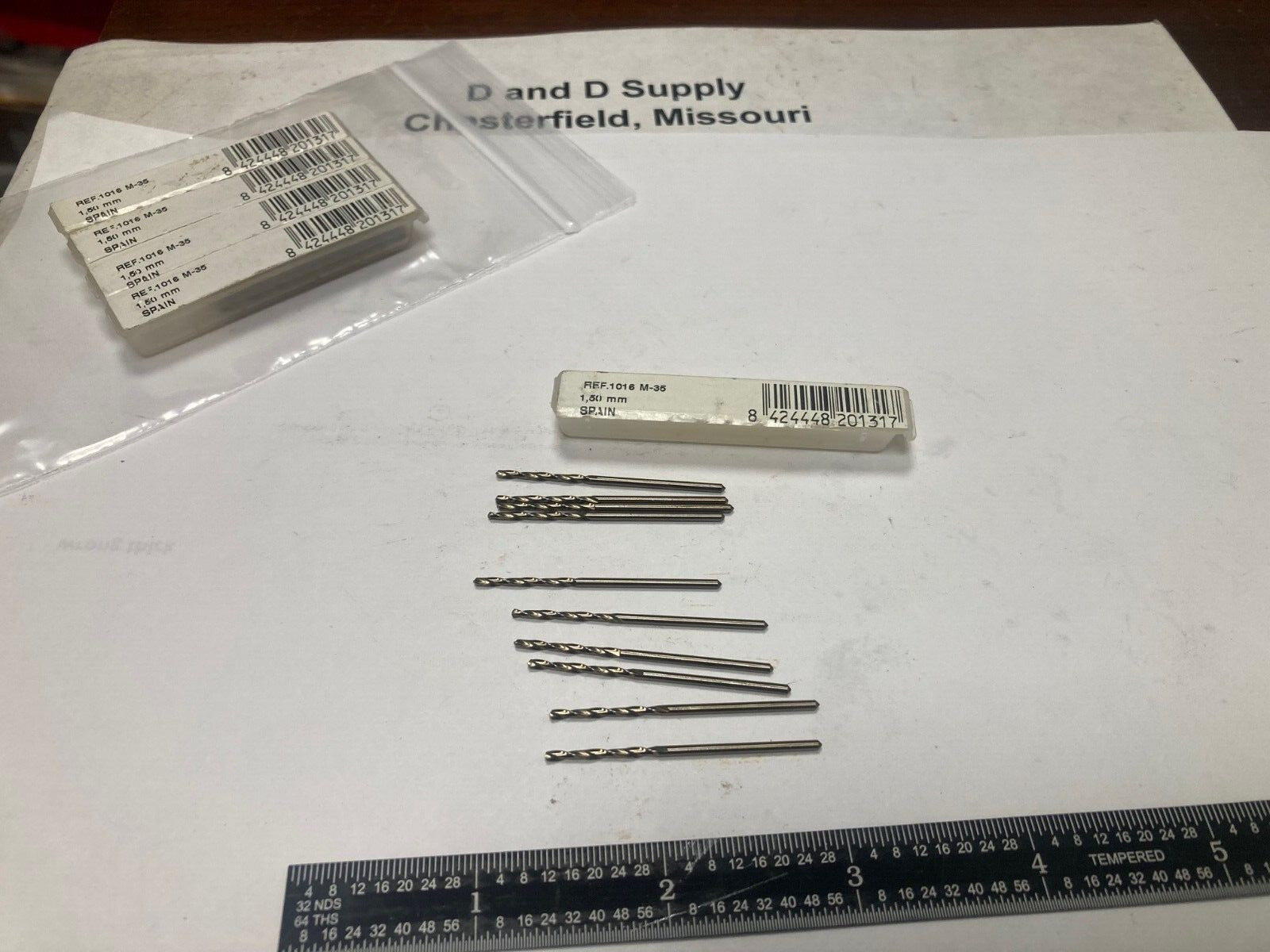 Tube of 10, Value Collection 0119479, 1.5mm, Cobalt Jobber Drills, 135° Point