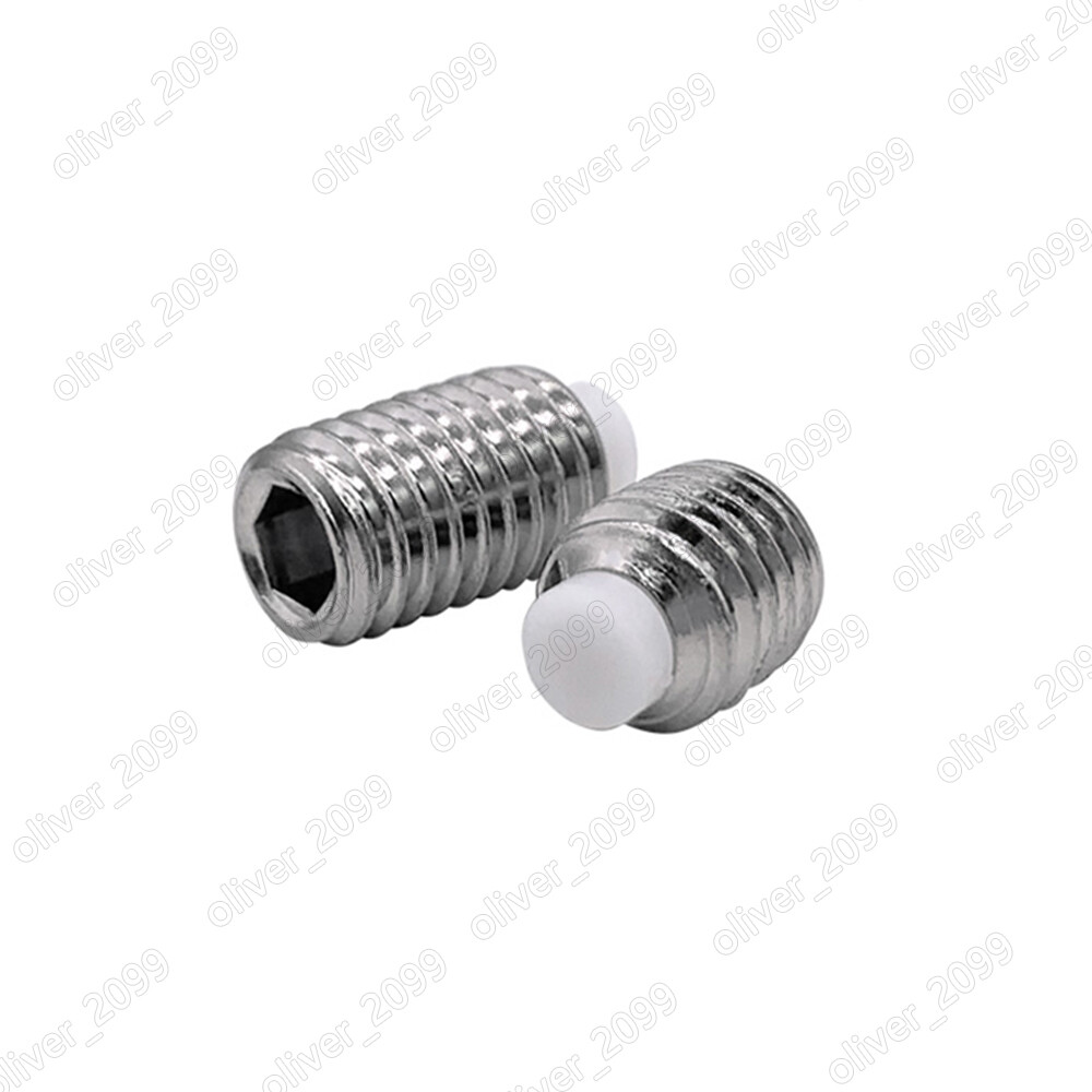 304 Stainless Steel Hexagon Socket Set Screw With Nylon Dog Point M3 M4 M5-M12