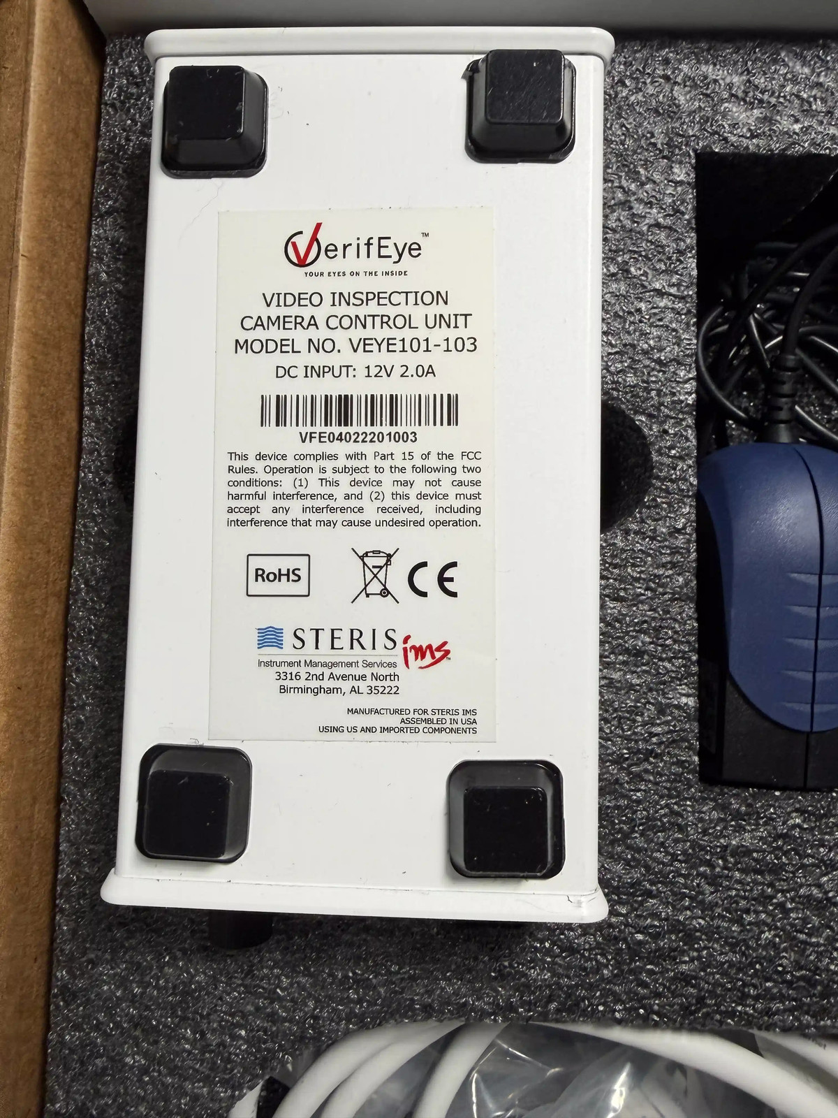 STERIS VerifEye Video Borescope System VEYE101-101 & VEYE101-103 CCU