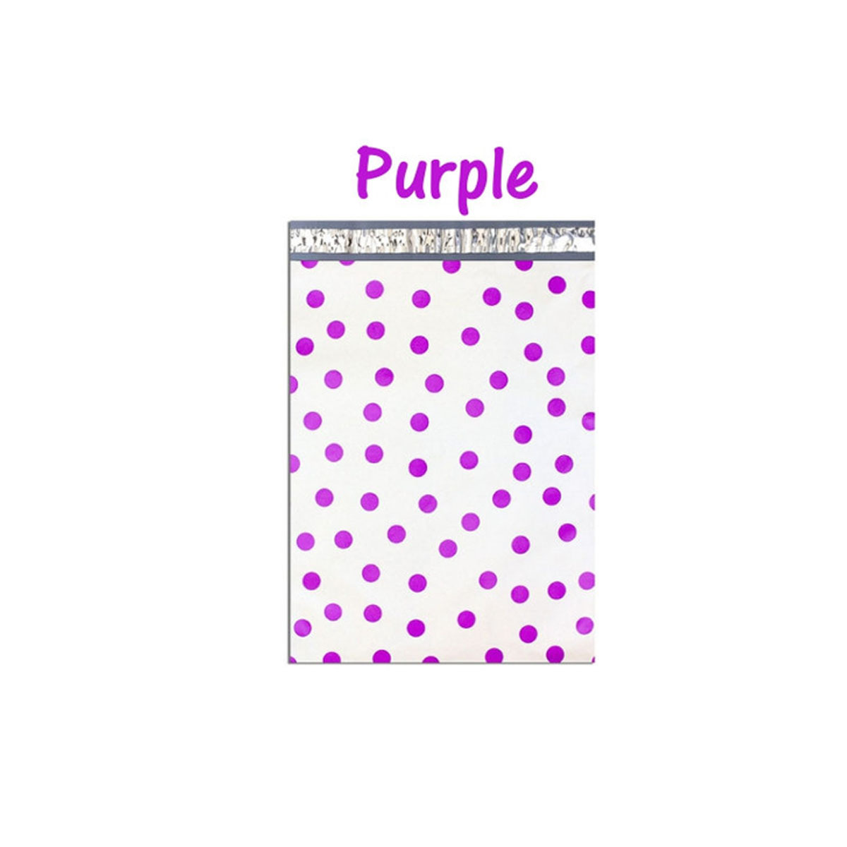 12″ x15″ All Color Exclusive Polka Dot FLAT POLY Mailers_w Kiss Lips Stickers