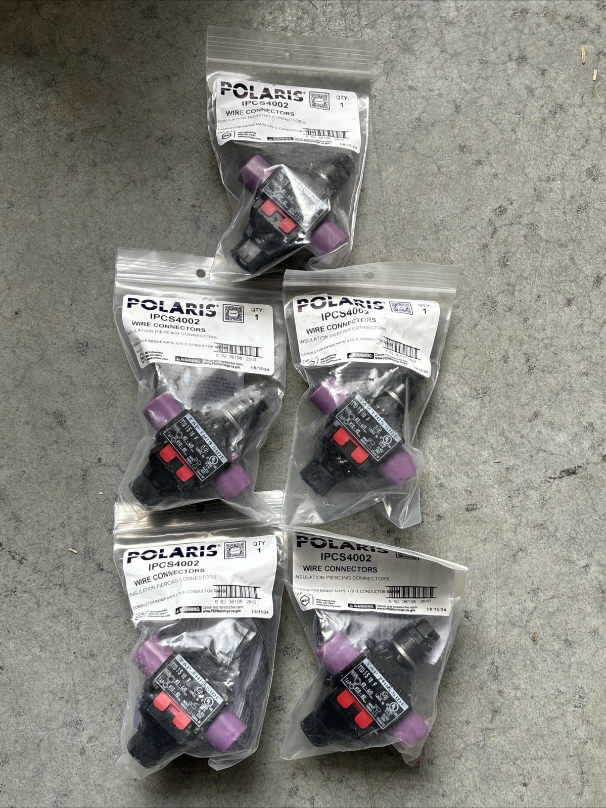 POLARIS INSULATION PIERCING CONNECT IPCS4002 4/0-3 Conductor RangeTap 2-10 Lot 3