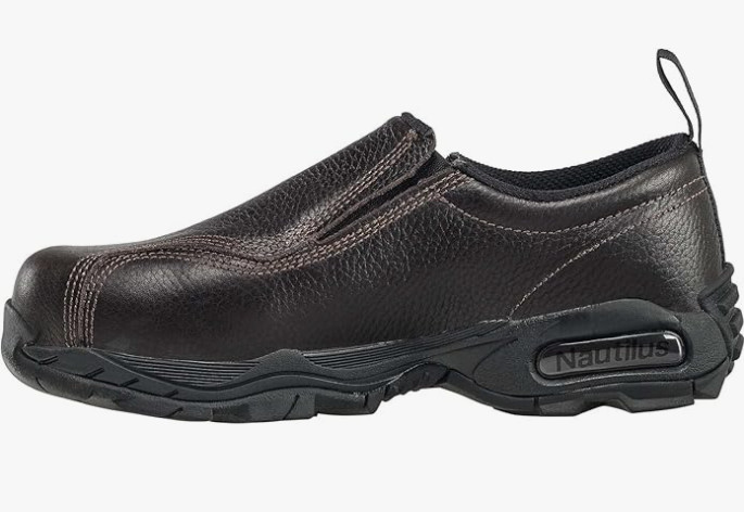 Nautilus Safety Footwear Slip-On ESD N1620 Men’s Safety Toe Work Shoes, 8.5 D