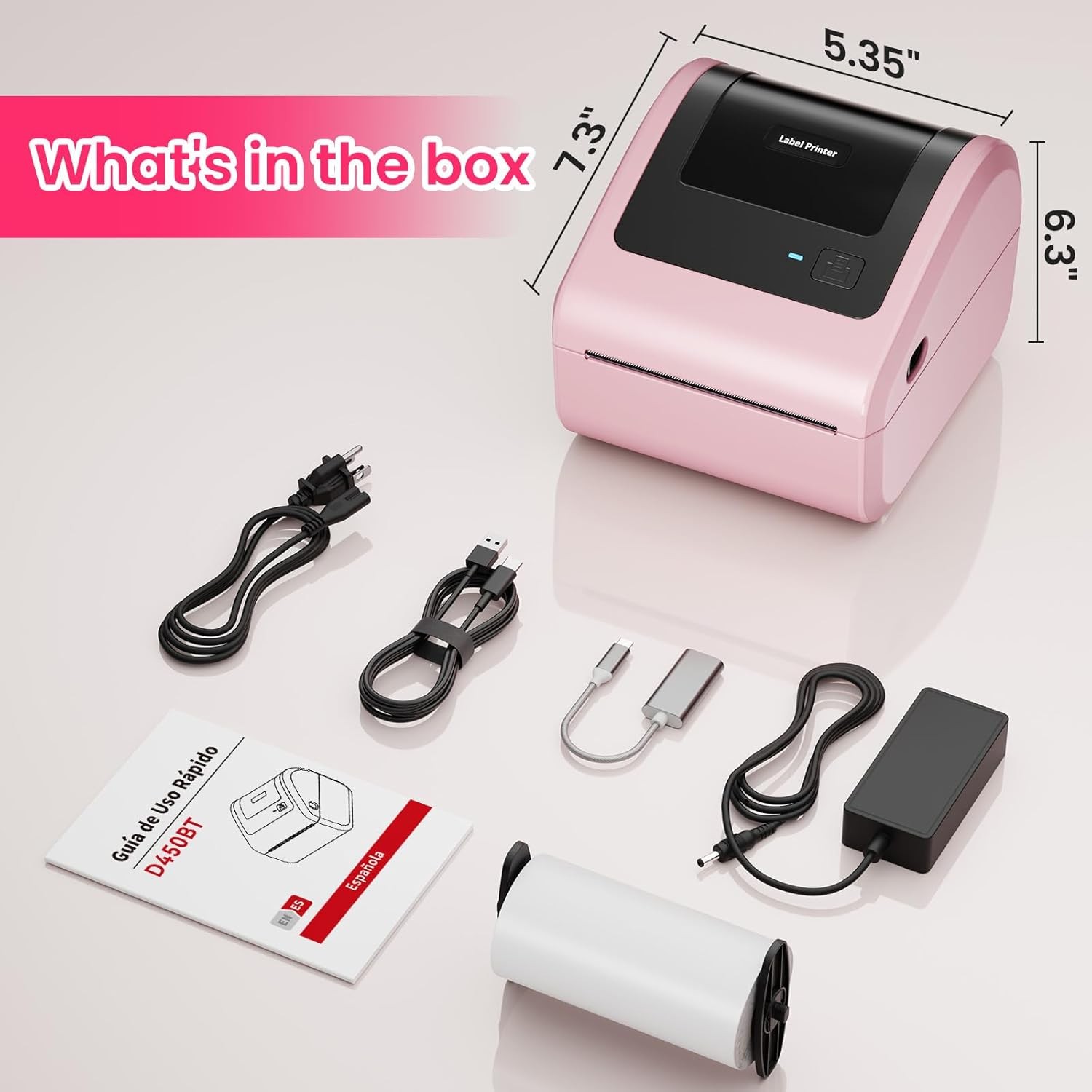 4×6 Printer Bluetooth Shipping Label Printer for Thermal Label USPS UPS FedEx