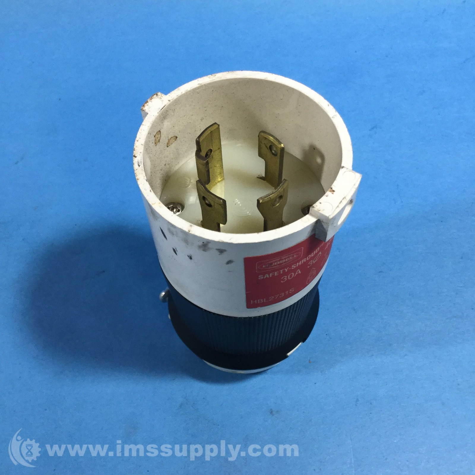 Hubbell HBL2731S 30A 480V 3P4W Locking Plug USIP