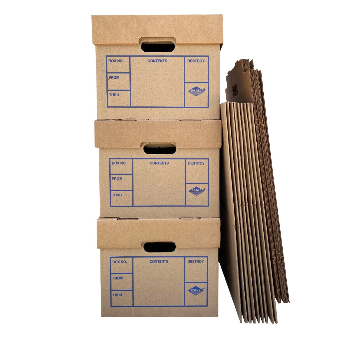 UBMOVE File Boxes 200# Strength, Small, 15 x 12 x 10 Inches, 12 Pack
