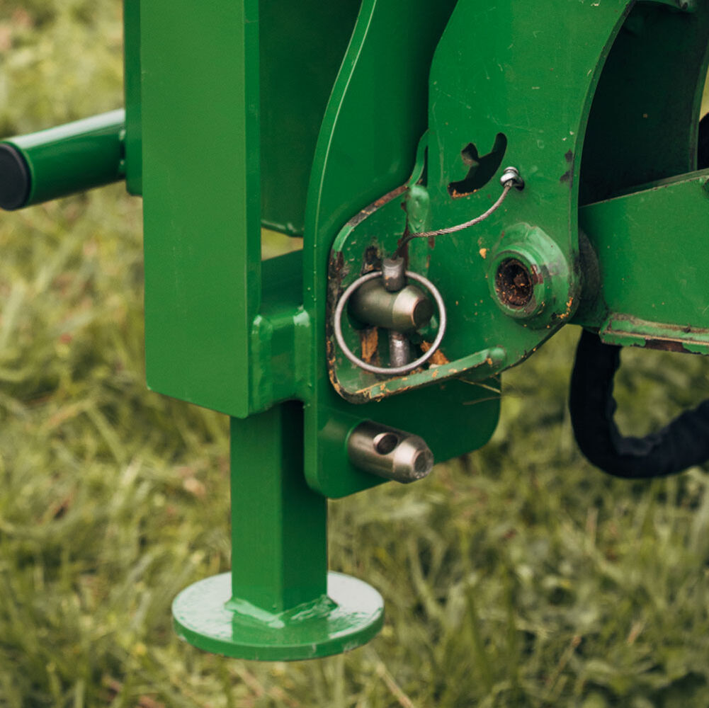 Titan Attachments Round Hay Bale Gripper Fits John Deere Hook and Pin Tractors
