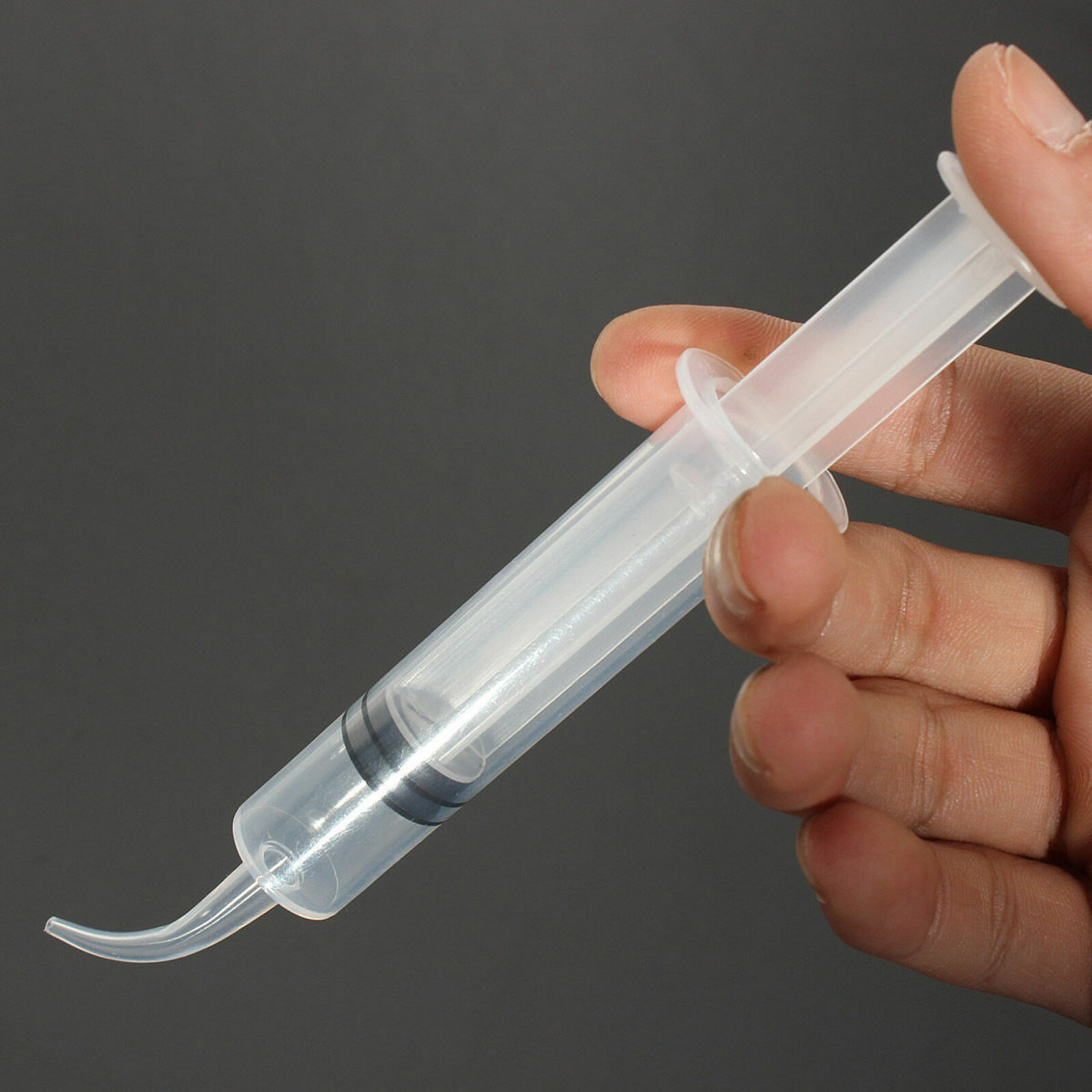 10 pcs Dental Disposable Curved Tip Utility Irrigation Syringes 12ml