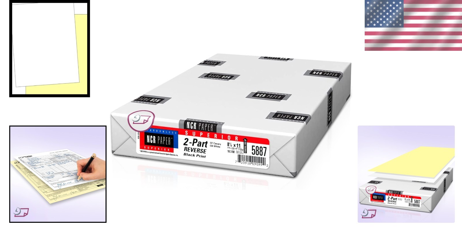 2-Part Reverse Collated Paper Pack – 500 Sheets