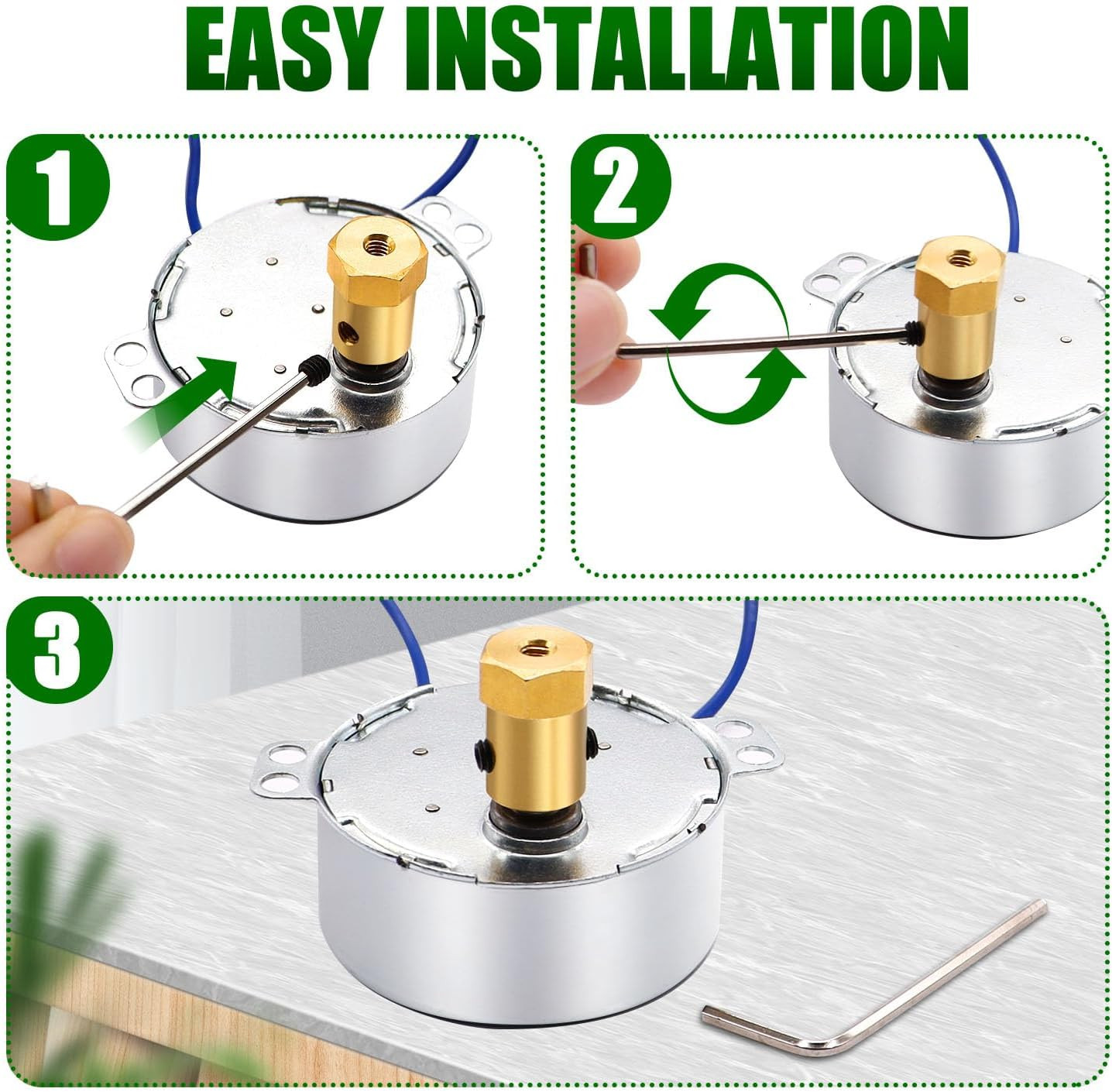 /Synchronous Turntable Motor Electric Motor 2.5-3RPM/MIN 50/60Hz 4W CCW/CW AC…