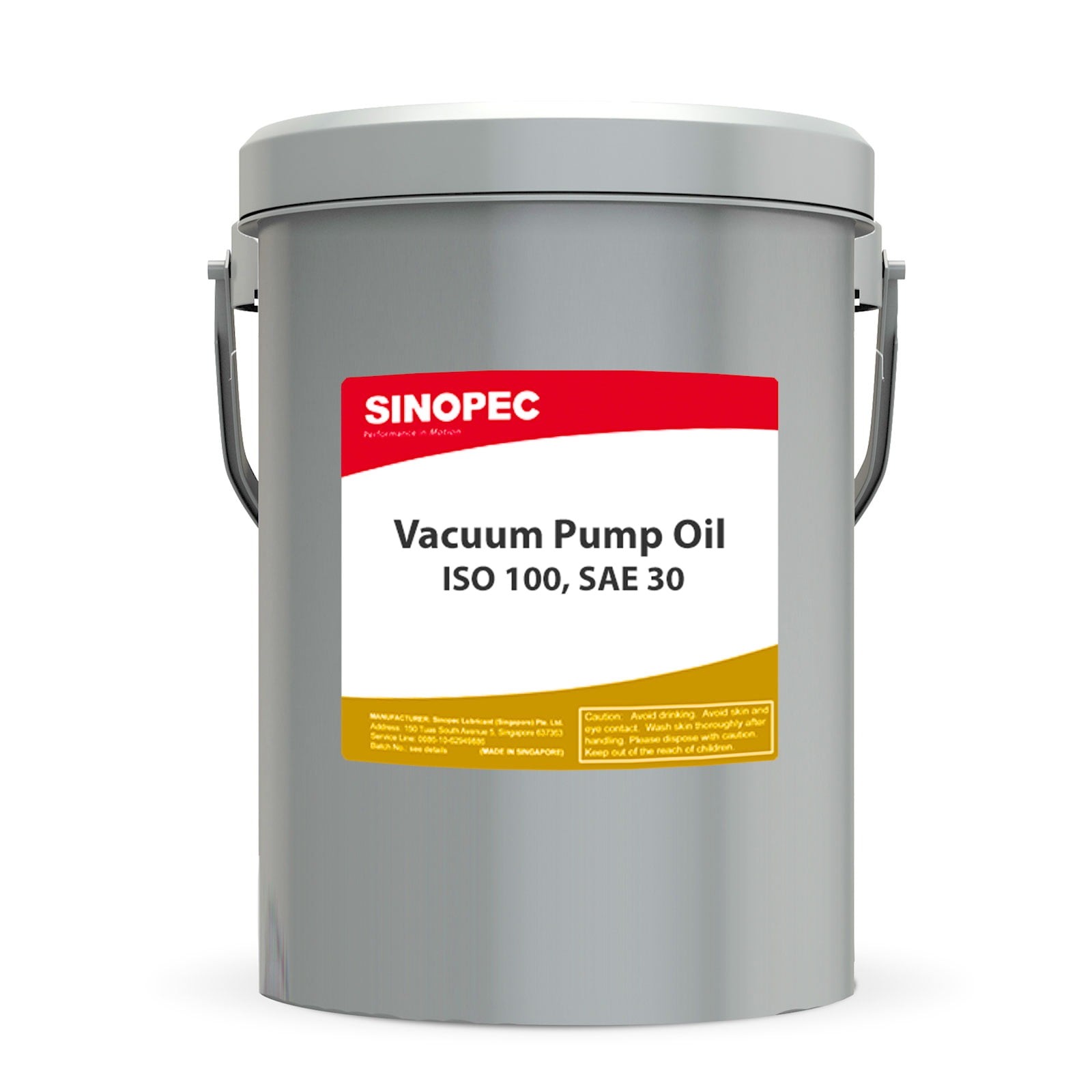 Vacuum Pump Oil High-Performance ISO 100 SAE 30 5 Gallon Pail (18L – 4.75 GAL)