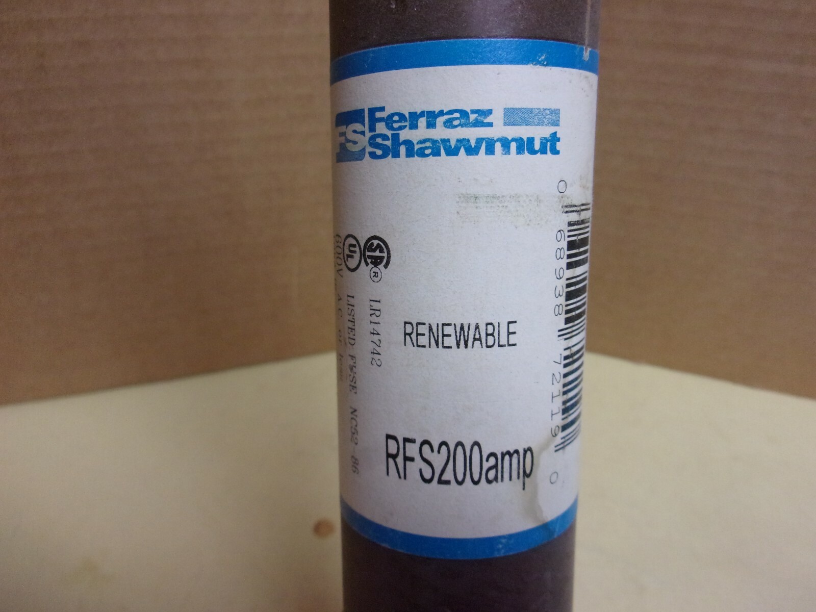 Ferraz Shawmut Renewable Fuse RF200Amp , used