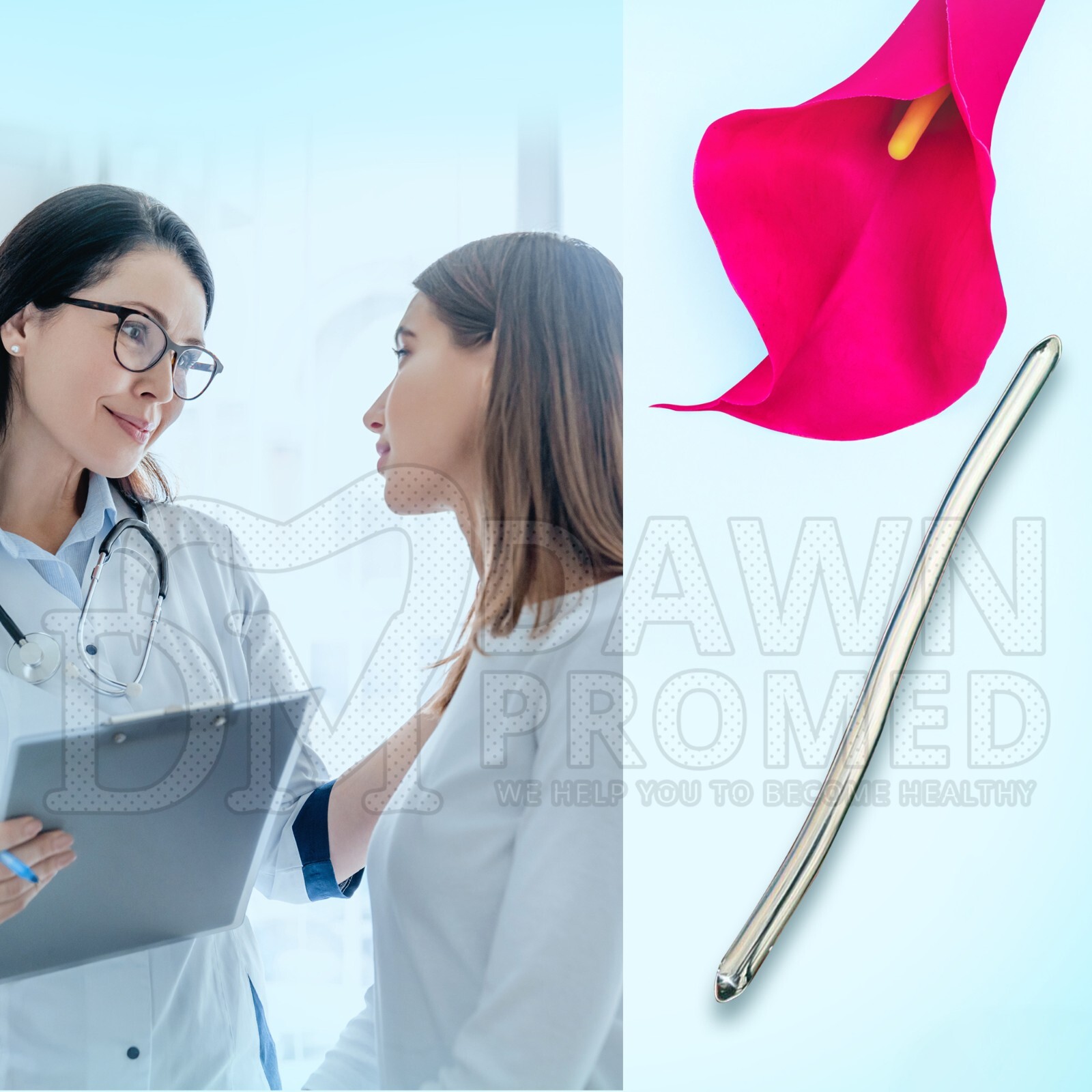 8 Pcs Hegar Dilator Set Uterine Urethral Diagnostic Cervical Sounds German Grade