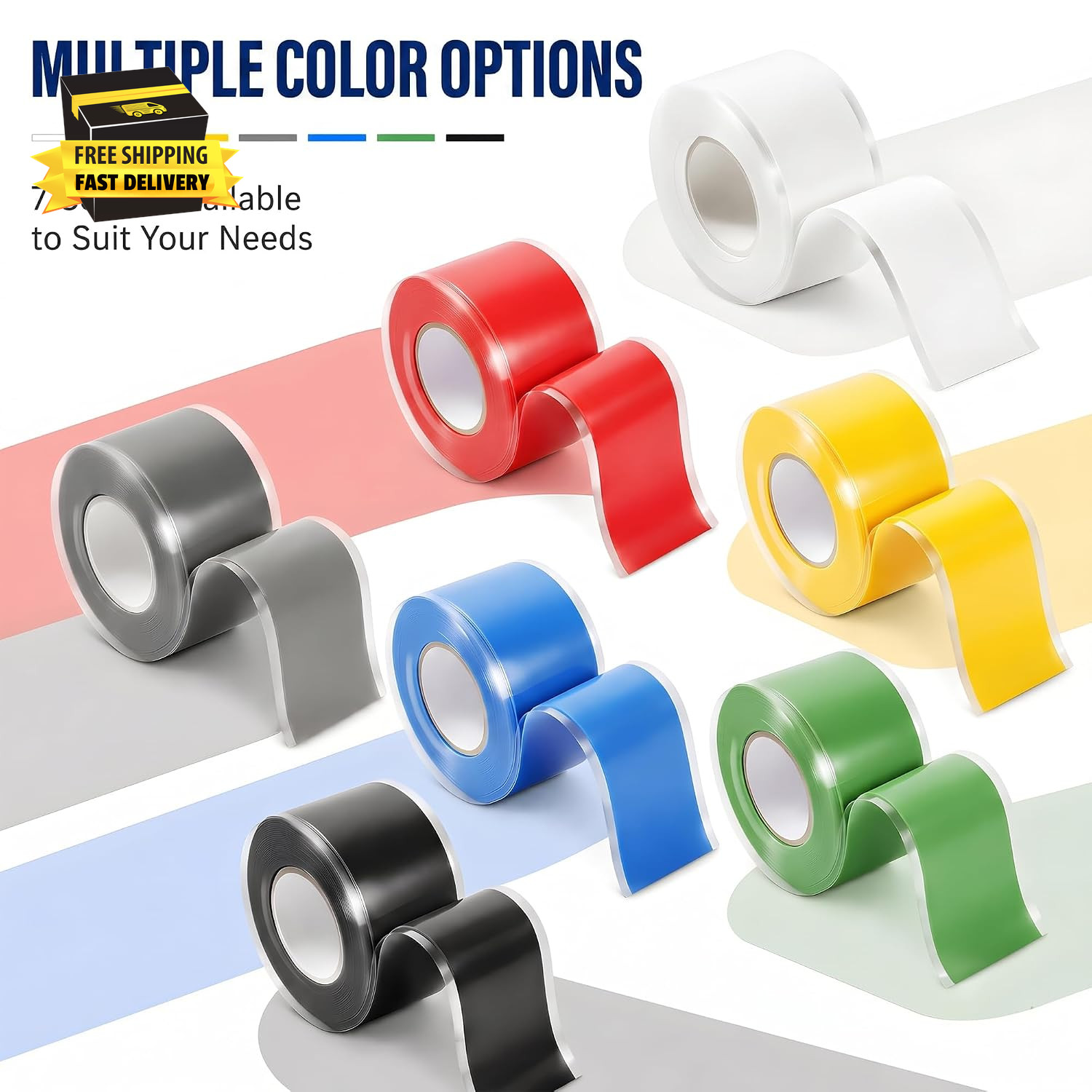 Self Fusing Silicone Tape 2 Rolls Flex Seal Tape 1 Inch X 10 Feet | Waterproof H