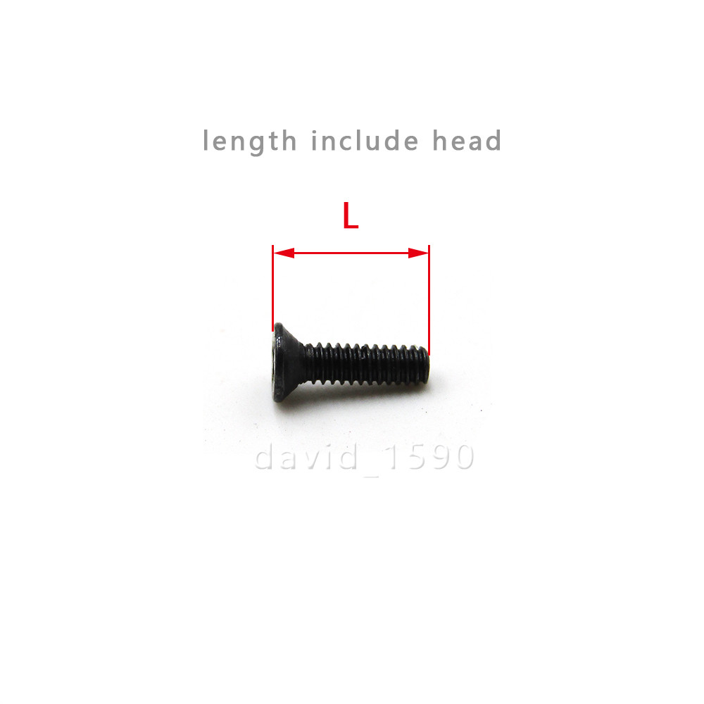 M1 M1.2 M1.4 M1.6 M1.7 M2 Black Steel Phillips Countersunk Flat Head Screw Bolt