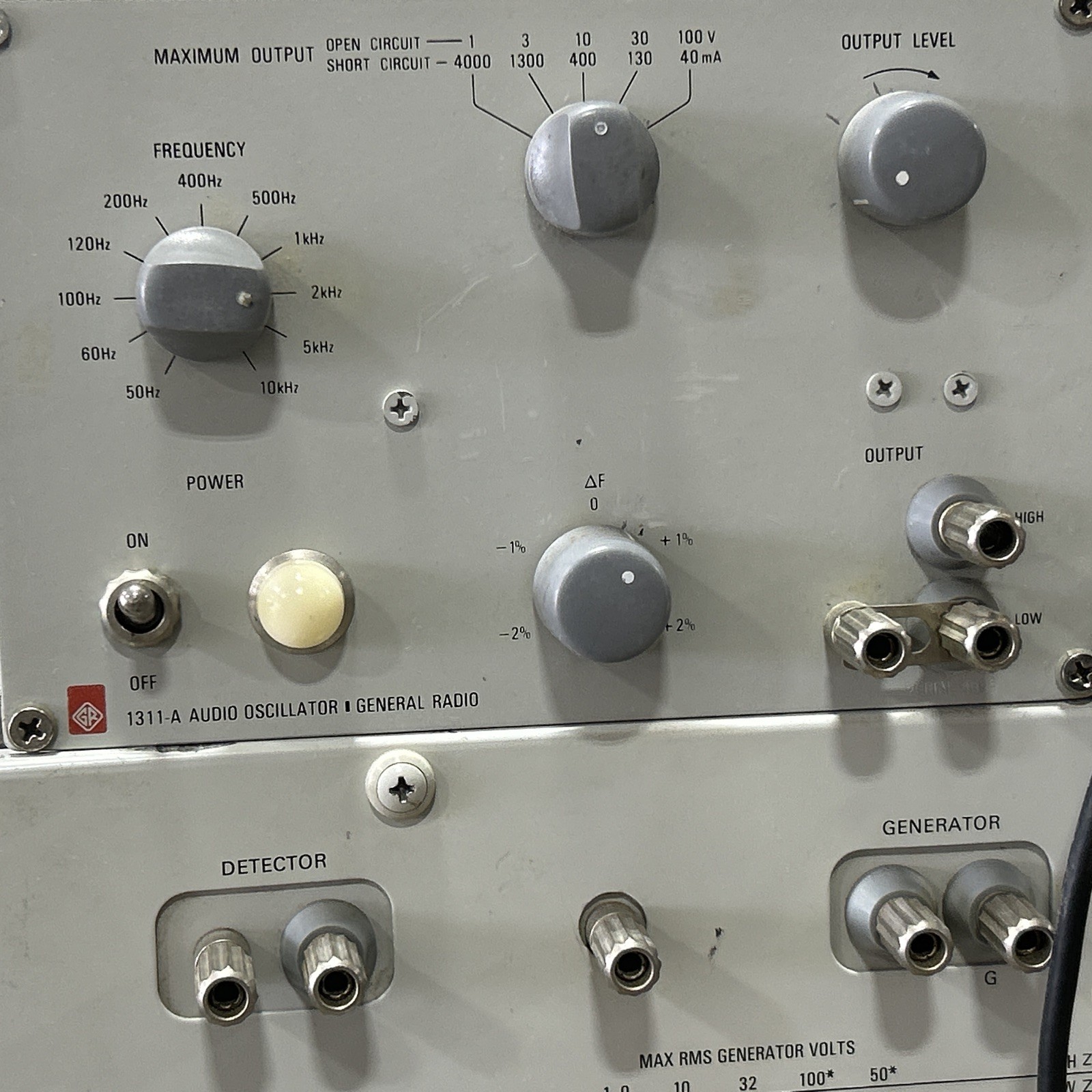 GenRad 1632-A Inductance Bridge + 1311-A Audio Oscillator + 1232-A Null Det.