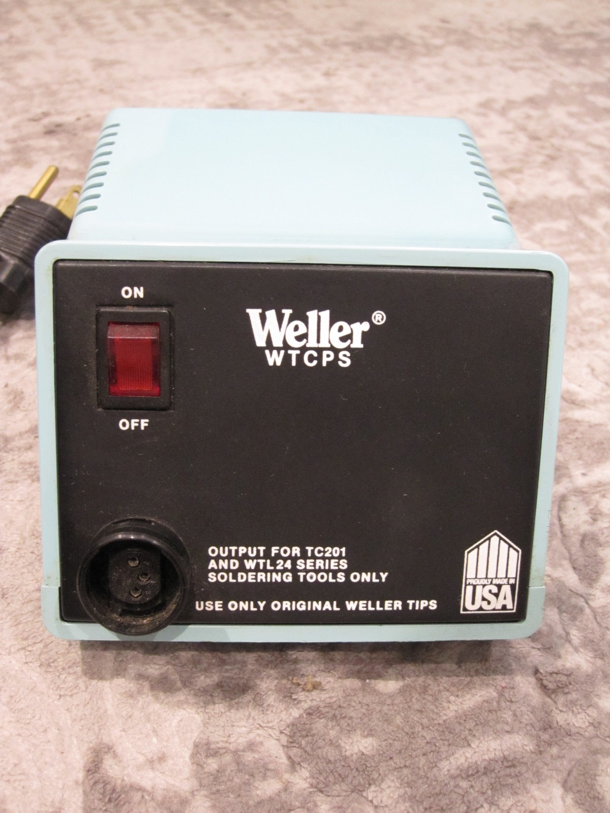 Weller PU120 60 W, 120 VAC, Solder Station Power Unit w/ Plastic Holder. Tested!