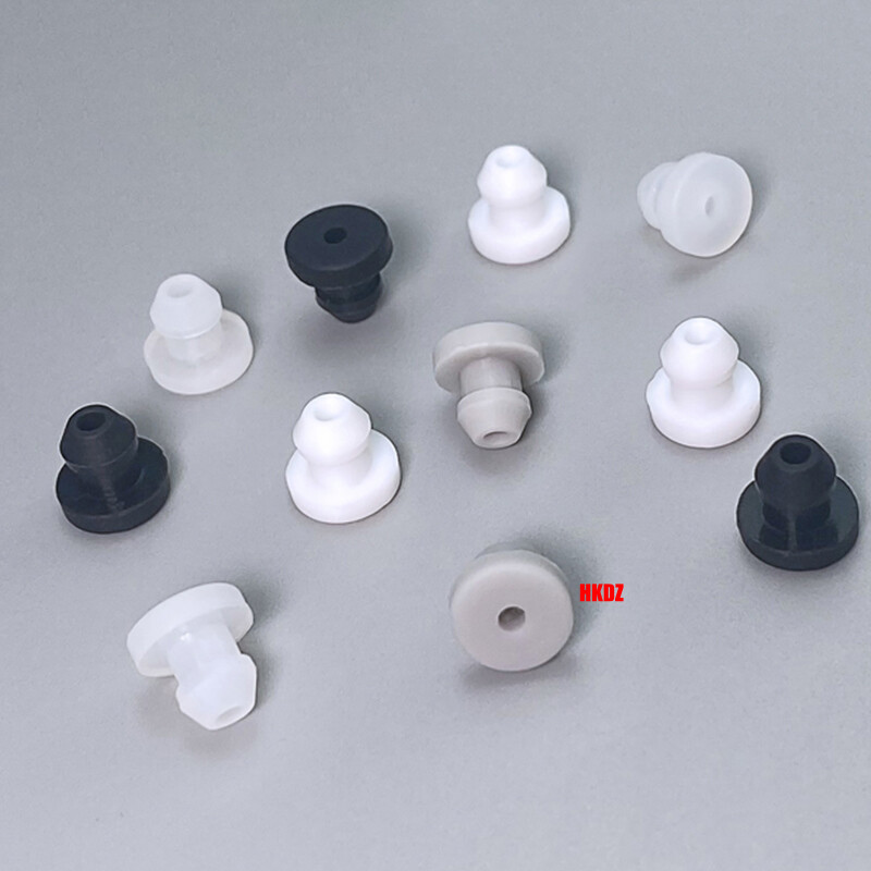 Clear Grommet Snap-On Open Silicon Rubber Hole Plug Bung Wire Cable Protect Bush