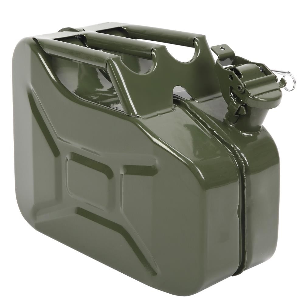 High Quality 10L Fuel Can Liter Backup Steel Tank Fuel Gas Gasoline Green New
