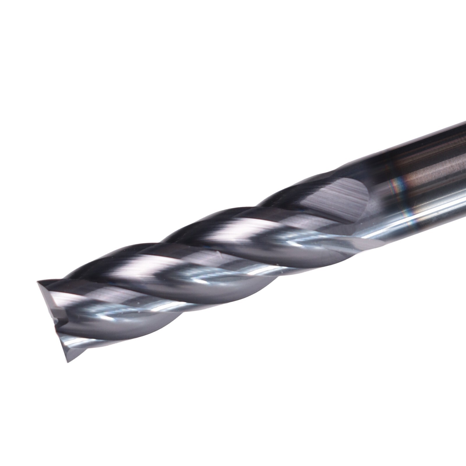 5PCS 4-Flute 1/4″ x 3/4″ x 2-1/2″ Solid Carbide End Mills – AlTiN Coated CNC Bit