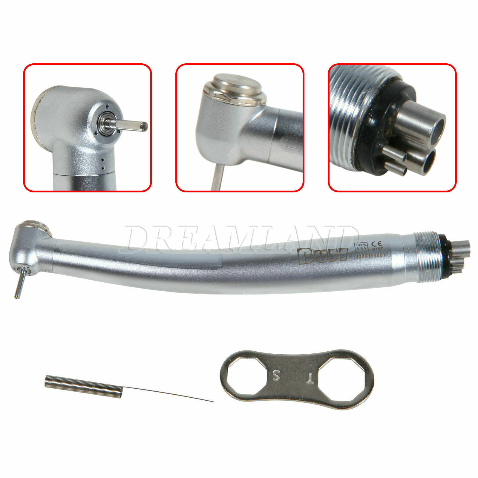 10X Dental High Speed Handpiece 4Holes Standard Head Turbine Fit NSK U3BM
